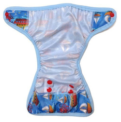 Diaper Cover with elastic piping - BOATS newborn 3-8kg