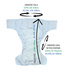 Reusable diaper for adults with insert - BUTTERFLIES