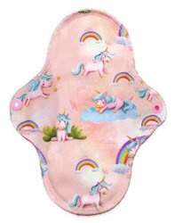 MEDIUM M Cloth Menstrual Pad - Unicorns