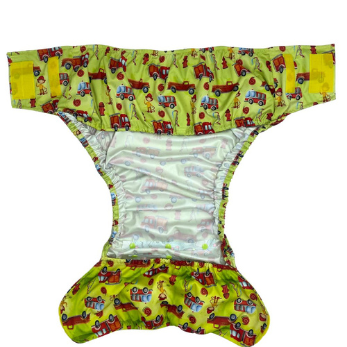 Reusable diaper for adults with insert - Fireman