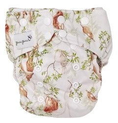 Taschenwindeln, Doppelreihe Druckknöpfe, One Size, Tag im Wald