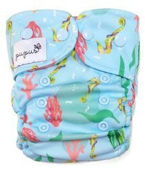 AIO (all in one) Diaper - Seahorse