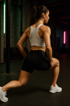 Short Leggings with High Waist - Black
