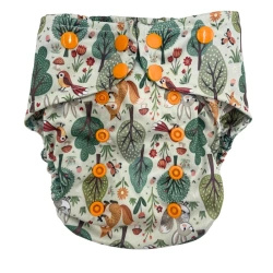 Pocket diaper, double-row snaps, OS, FOREST GLADE