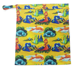 LARGE Waterproof Diaper Bag DRAGONS 50x55cm