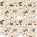 MEDIUM M Cloth Menstrual Pad - PUPPIES