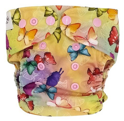 Diaper cover, one-row snaps Mini OS 4-11kg BUTTERFLIES