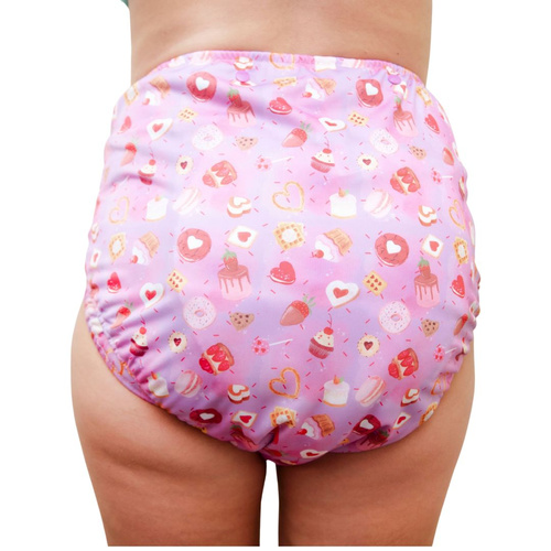 Reusable diaper for adults with insert - SWEETS