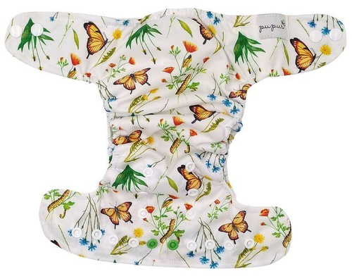 Taschenwindeln, einreihige Druckknöpfe, MINI OS 4-11kg IM GRAS