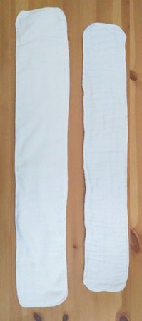 LONG terry diaper insert, 8 layers - 2 sizes