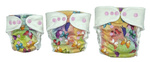 Fitted diaper with PUL & EVO "Butterflies"