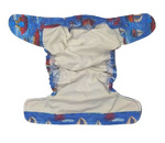 Pocket diaper, one-row snaps, MINI OS 4-11kg BOATS