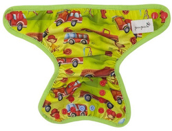 Diaper Cover with elastic piping - Fireman  newborn 3-8kg