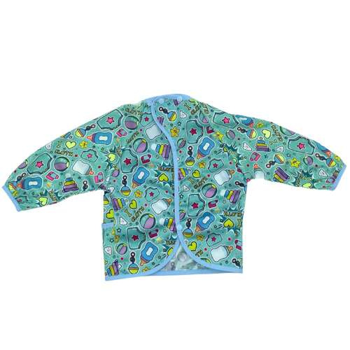 Long sleeved bib, waterproof, with built-in pocket bag DJ BOBO