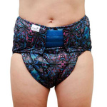 Reusable diaper for adults with insert - NEON SPLASH