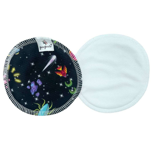 Pernițe de sân reutilizabile, bambus + coolmax, 2 bucăți, SPACE