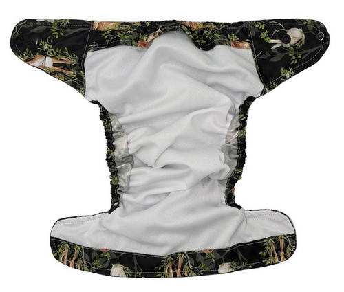 Pocket diaper, one-row snaps, OS NIGHT IN THE FOREST