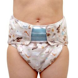 Reusable diaper for adults with insert -PUPPIES