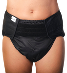 Reusable diaper for adults with insert - BLACK