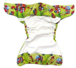 Pocket diaper, double-row snaps, OS, Fireman