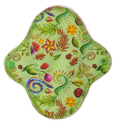 SMALL S Cloth Menstrual Pad - FLOWERS