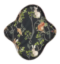 SMALL S Cloth Menstrual Pad - NIGHT IN THE FOREST