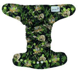 Diaper cover, one-row snaps Mini OS 4-11kg WILD CATS