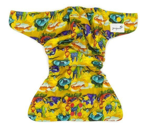 Taschenwindeln, Doppelreihe Druckknöpfe, One Size, DRACHEN