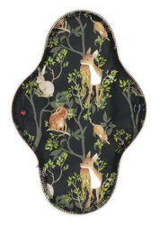 LARGE L Cloth Menstrual Pad - NIGHT IN THE FOREST