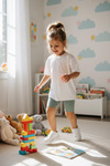 Short Leggings for Kids - Sage Mint