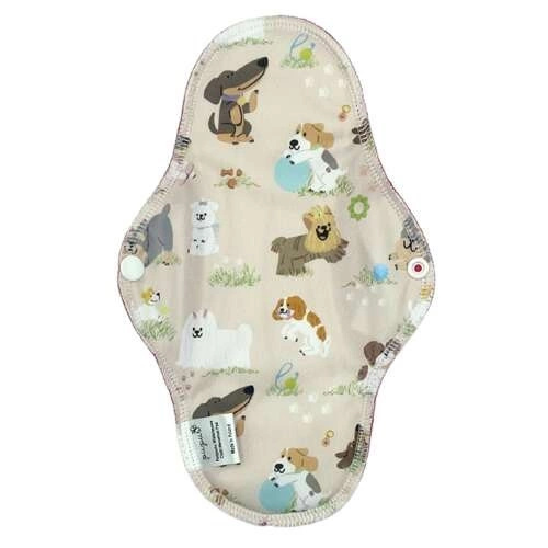LARGE L Cloth Menstrual Pad - PUPPIES