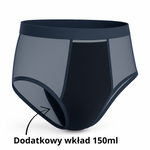 Wielorazowe majtki chłonne męskie