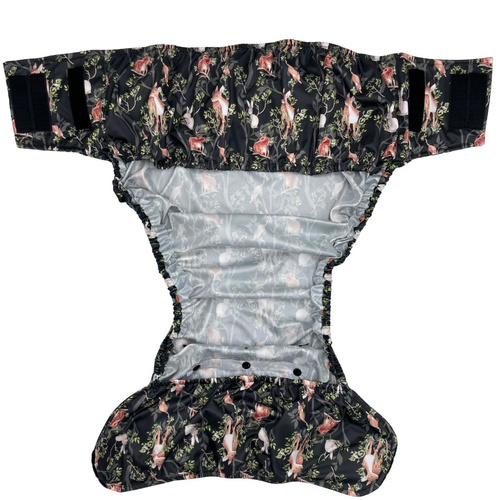 Reusable diaper for adults with insert - NIGHT IN FOREST