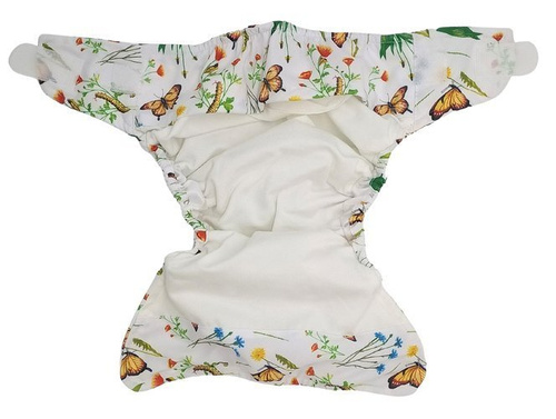 Pocket diaper IN THE GRASS 5-15kg - velcro