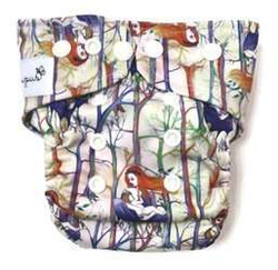 Diaper cover, one-row snaps Mini OS 4-11kg BREASTFEEDING