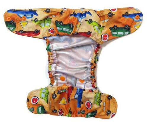 Diaper cover, one-row snaps Mini OS 4-11kg CARS