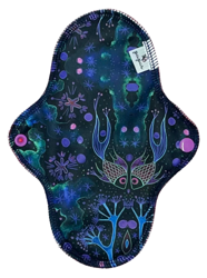 MEDIUM M Cloth Menstrual Pad - NEON SPLASH