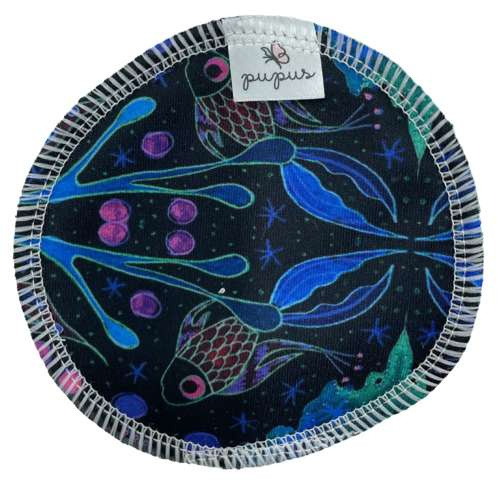 Wiederverwendbare Stilleinlagen, Bambus + Coolmax, 2 Stück, Neon Splash