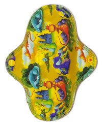 MEDIUM M Cloth Menstrual Pad - DRAGONS