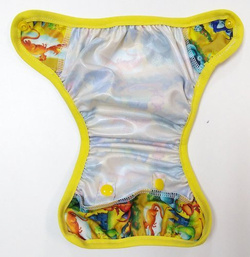 Diaper Cover with elastic piping - DRAGONS newborn 3-8kg