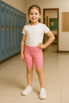 Short Leggings for Kids - Rose Bloom