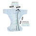 Reusable diaper for adults with insert - BLACK