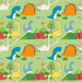 Reusable Breast Pads, bamboo + coolmax, 2pcs, DINOSAURUS