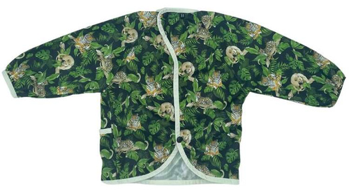 Long sleeved bib, waterproof, with built-in pocket bag In the WILD CATS