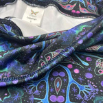 Kurze Leggings mit hohem Bund - Neon Splash