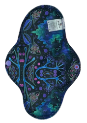 LARGE L Cloth Menstrual Pad - NEON SPLASH