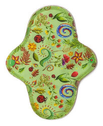 MEDIUM M Cloth Menstrual Pad - FLOWERS