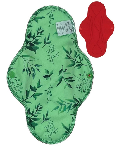 Absorbant reutilizabil mare L din bambus - Verde pentru mine