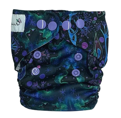 Überhose für Neugeborene 3-7kg - NEON SPLASH