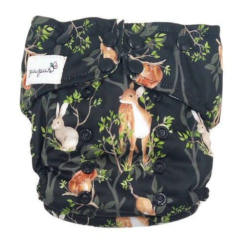 Scutece de buzunar, snaps cu două rânduri, OS, Noapte în pădure